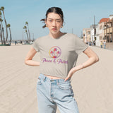 Peace & Palms - Women's Flowy Cropped Tee