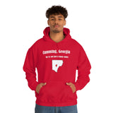 Cumming, Georgia: We're not just a funny name - Unisex Hooded Sweatshirt