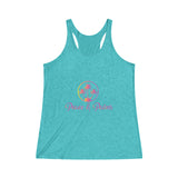 Peace & Palms - Women's Tri-Blend Racerback Tank