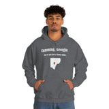 Cumming, Georgia: We're not just a funny name - Unisex Hooded Sweatshirt