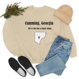 Cumming, Georgia: We not just a funny name - Unisex Crewneck Sweatshirt