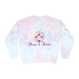 Peace & Palms - Unisex Tie-Dye Sweatshirt