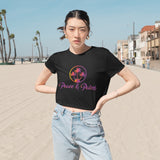 Peace & Palms - Women's Flowy Cropped Tee