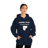 Cumming, Georgia: We're not just a funny name - Unisex Hooded Sweatshirt