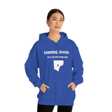 Cumming, Georgia: We're not just a funny name - Unisex Hooded Sweatshirt