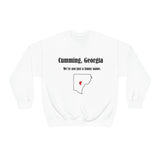 Cumming, Georgia: We not just a funny name - Unisex Crewneck Sweatshirt