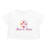 Peace & Palms - Women's Flowy Cropped Tee