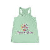 Peace & Palms - Women's Flowy Racerback Tank