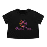 Peace & Palms - Women's Flowy Cropped Tee