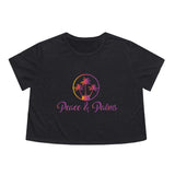 Peace & Palms - Women's Flowy Cropped Tee