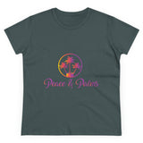 Peace & Palms - Women's Midweight Cotton Tee