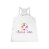 Peace & Palms - Women's Flowy Racerback Tank