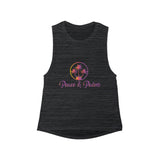 Peace & Palms - Women's Flowy Scoop Muscle Tank