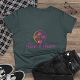 Peace & Palms - Women's Midweight Cotton Tee