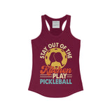 Stay out of the Kitchen and Play Pickleball - Women's Ideal Racerback Tank