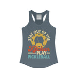 Stay out of the Kitchen and Play Pickleball - Women's Ideal Racerback Tank