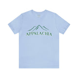 Appalachia with Mountains - Unisex Jersey Short Sleeve Tee
