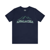 Appalachia with Mountains - Unisex Jersey Short Sleeve Tee