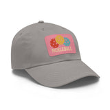 Pickleball Dad Hat with Leather Patch (Rectangle)