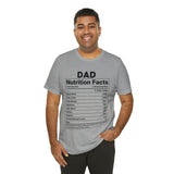 Dad - Nutrition Facts - Unisex Jersey Short Sleeve Tee