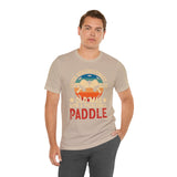 Never Underestimate an Old Man with a Pickleball Paddle - Unisex Jersey Short Sleeve Tee