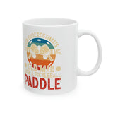 Never Underestimate an Old Man with a Pickleball Paddle - Ceramic Mug, 11oz