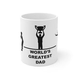 World's Greatest Dad Award with Fighting Kids - Ceramic Mug 11oz