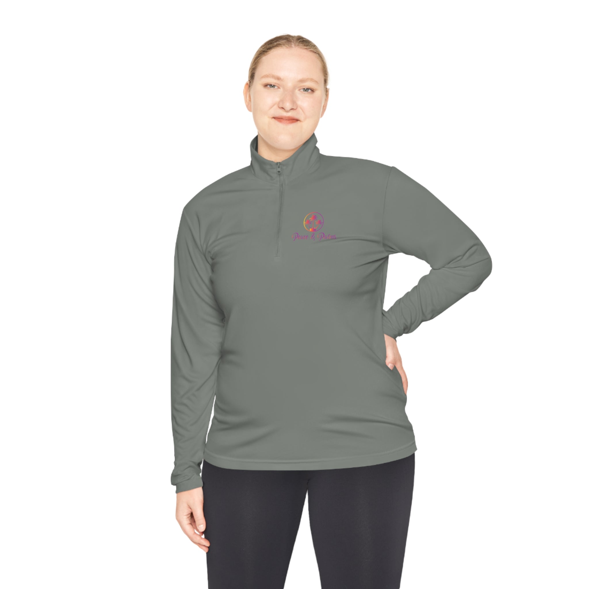 Peace & Palms - Unisex Quarter-Zip Pullover – Oojipoo.com