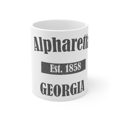 Alpharetta, Georgia - Est 1858 - Ceramic Mug 11oz
